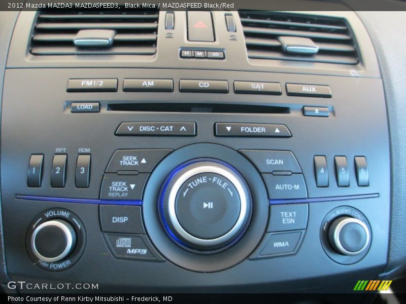 Audio System of 2012 MAZDA3 MAZDASPEED3