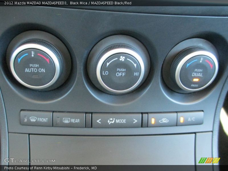 Controls of 2012 MAZDA3 MAZDASPEED3