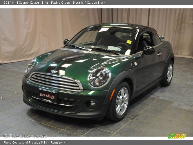 British Racing Green II Metallic / Carbon Black 2014 Mini Cooper Coupe