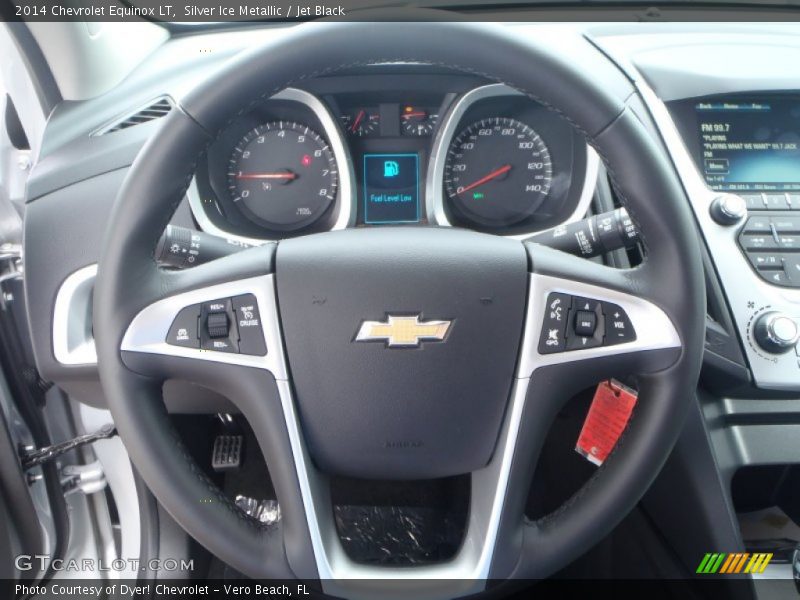 Silver Ice Metallic / Jet Black 2014 Chevrolet Equinox LT