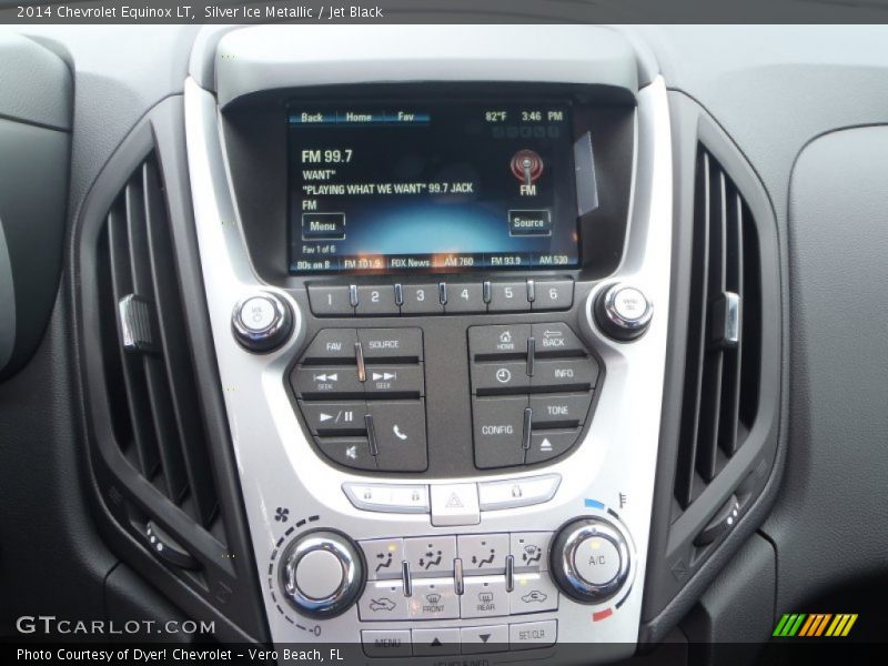 Silver Ice Metallic / Jet Black 2014 Chevrolet Equinox LT