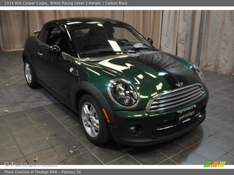 British Racing Green II Metallic / Carbon Black 2014 Mini Cooper Coupe