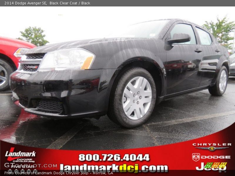 Black Clear Coat / Black 2014 Dodge Avenger SE