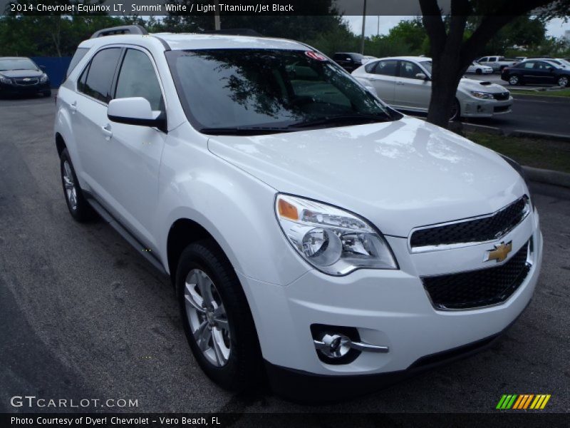 Summit White / Light Titanium/Jet Black 2014 Chevrolet Equinox LT
