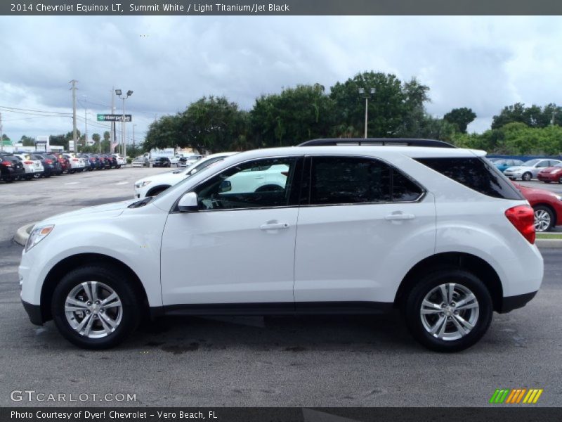 Summit White / Light Titanium/Jet Black 2014 Chevrolet Equinox LT