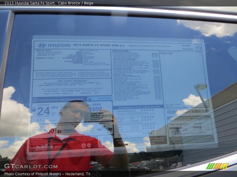 Cabo Bronze / Beige 2013 Hyundai Santa Fe Sport