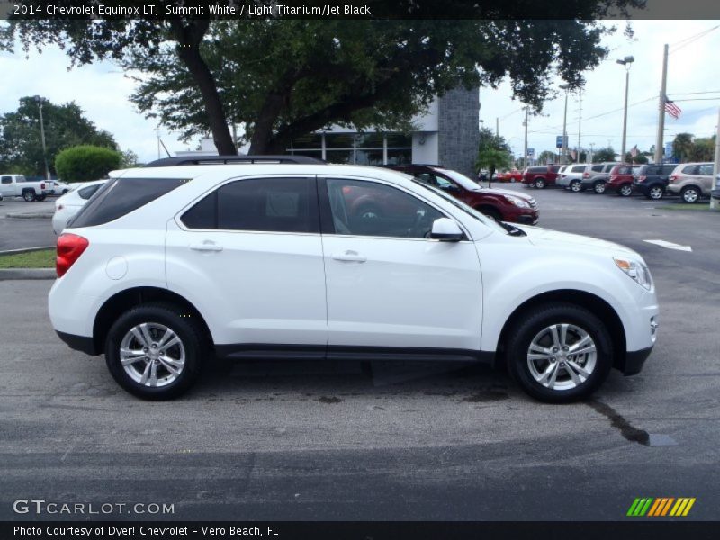 Summit White / Light Titanium/Jet Black 2014 Chevrolet Equinox LT