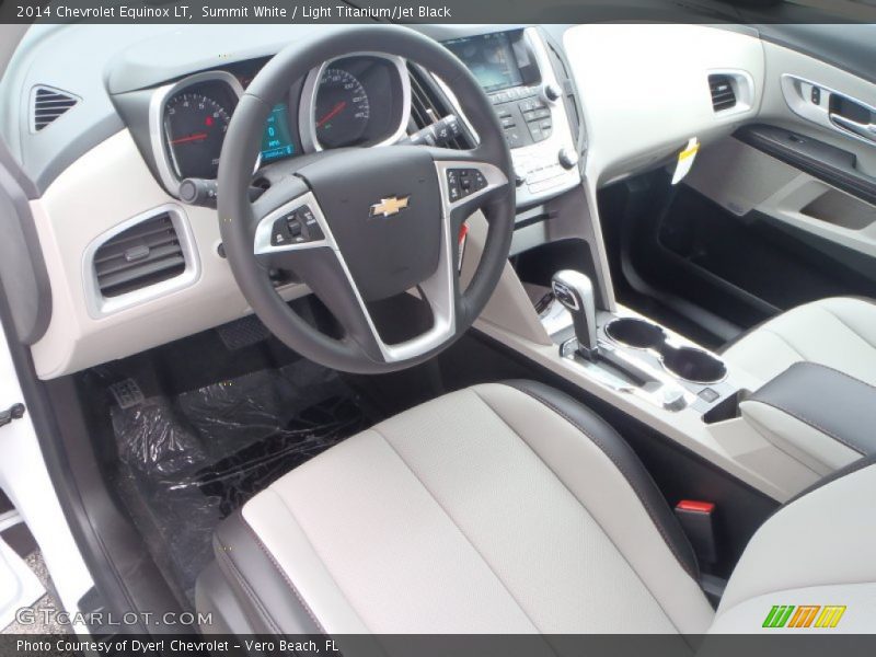 Summit White / Light Titanium/Jet Black 2014 Chevrolet Equinox LT