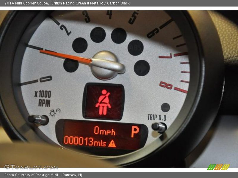 British Racing Green II Metallic / Carbon Black 2014 Mini Cooper Coupe