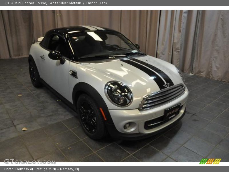 White Silver Metallic / Carbon Black 2014 Mini Cooper Coupe