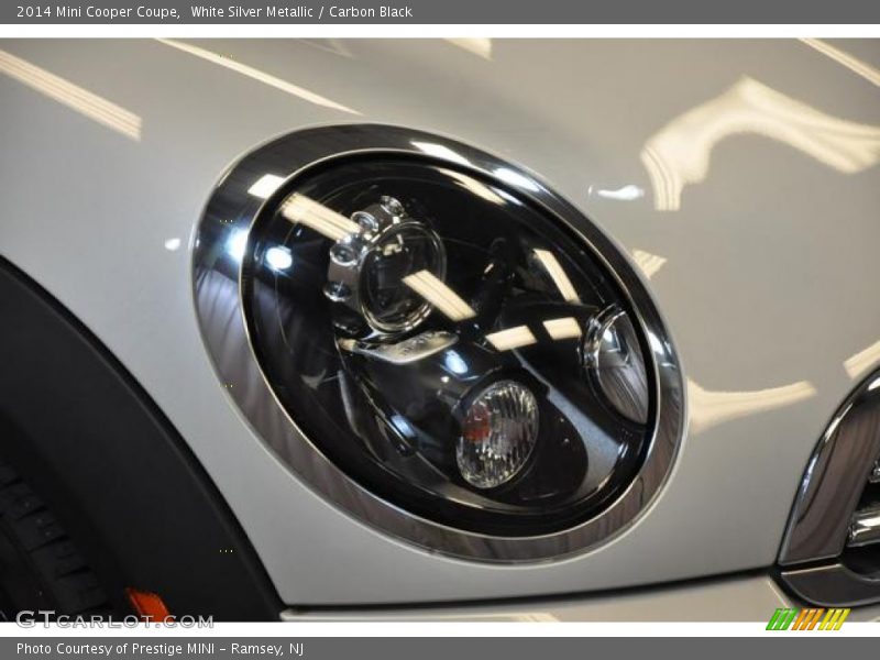 White Silver Metallic / Carbon Black 2014 Mini Cooper Coupe