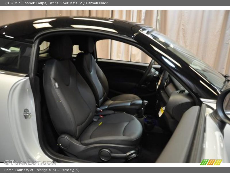 White Silver Metallic / Carbon Black 2014 Mini Cooper Coupe