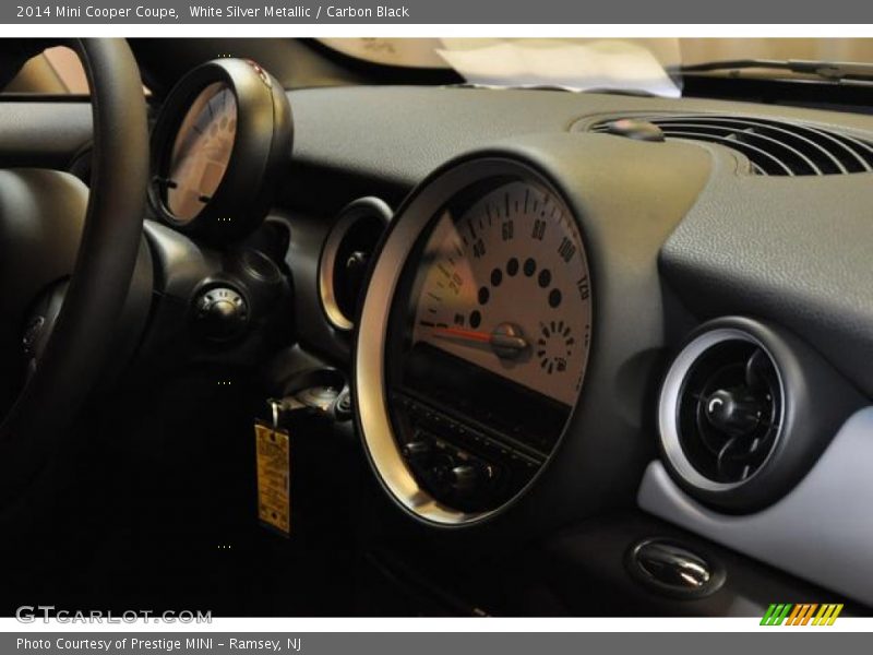 White Silver Metallic / Carbon Black 2014 Mini Cooper Coupe