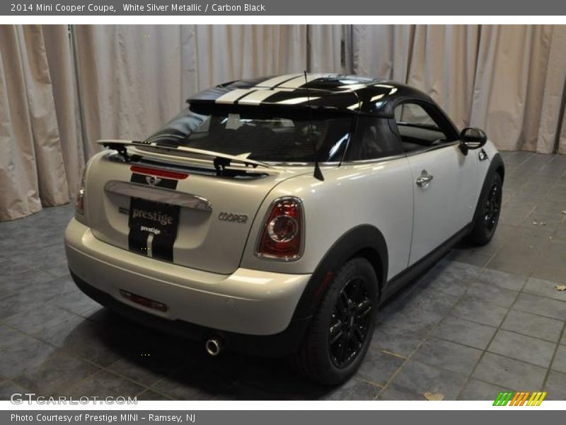 White Silver Metallic / Carbon Black 2014 Mini Cooper Coupe