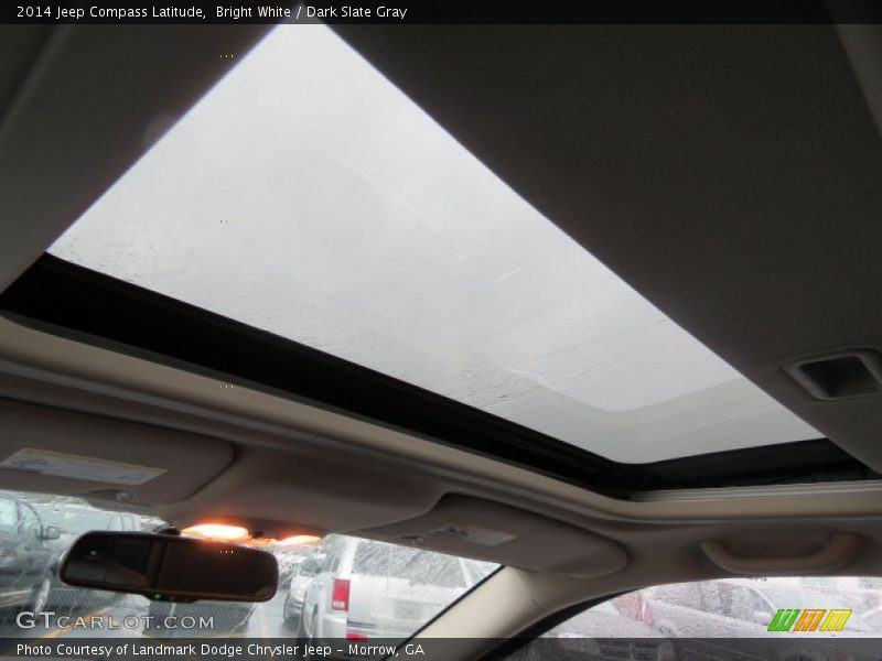 Bright White / Dark Slate Gray 2014 Jeep Compass Latitude