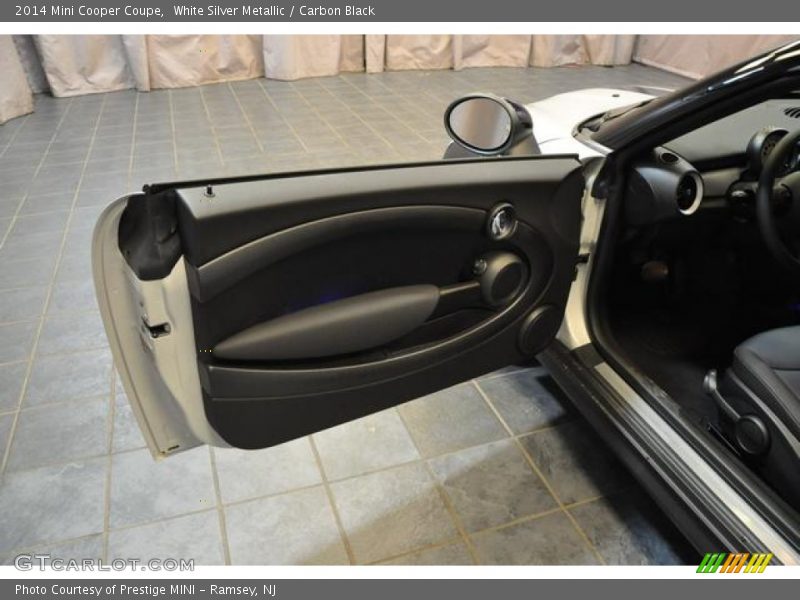 White Silver Metallic / Carbon Black 2014 Mini Cooper Coupe
