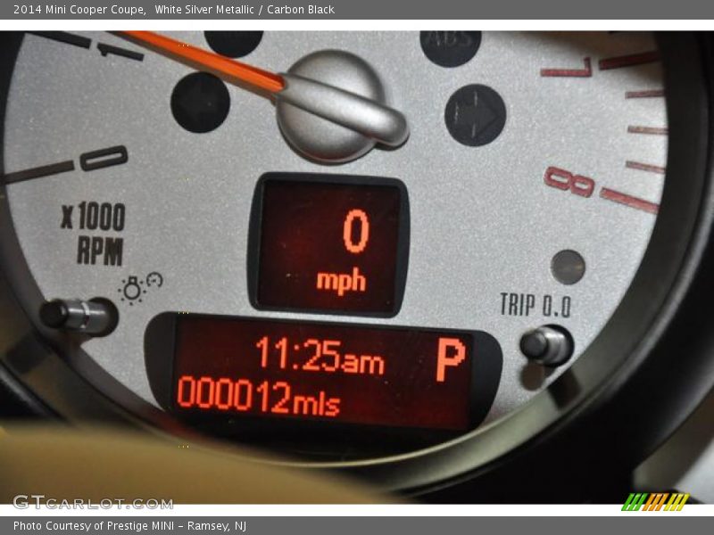 White Silver Metallic / Carbon Black 2014 Mini Cooper Coupe