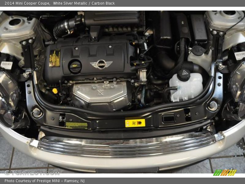 White Silver Metallic / Carbon Black 2014 Mini Cooper Coupe