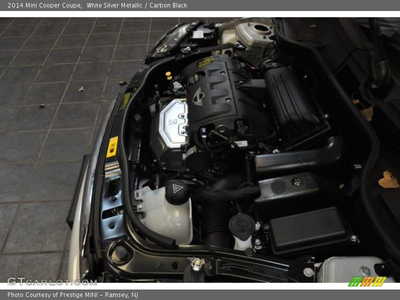 White Silver Metallic / Carbon Black 2014 Mini Cooper Coupe