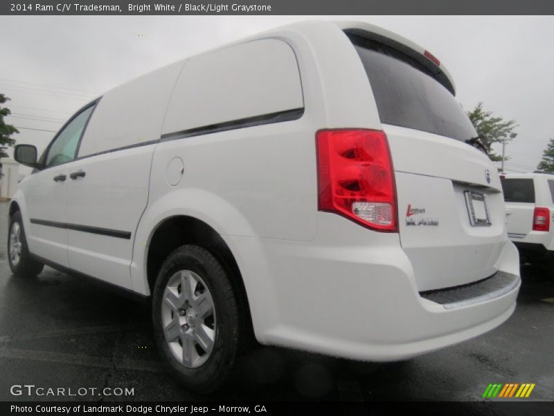Bright White / Black/Light Graystone 2014 Ram C/V Tradesman