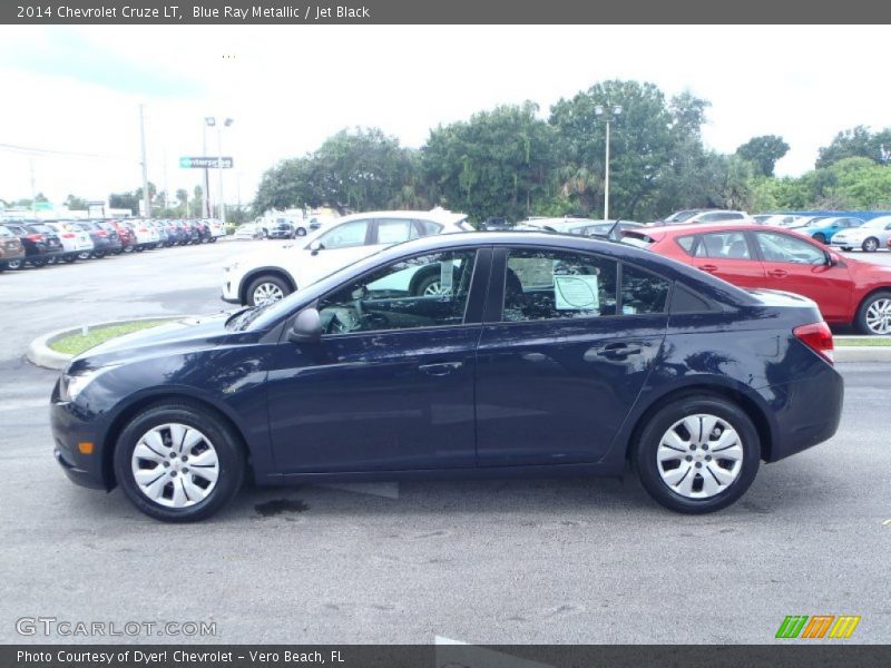 Blue Ray Metallic / Jet Black 2014 Chevrolet Cruze LT