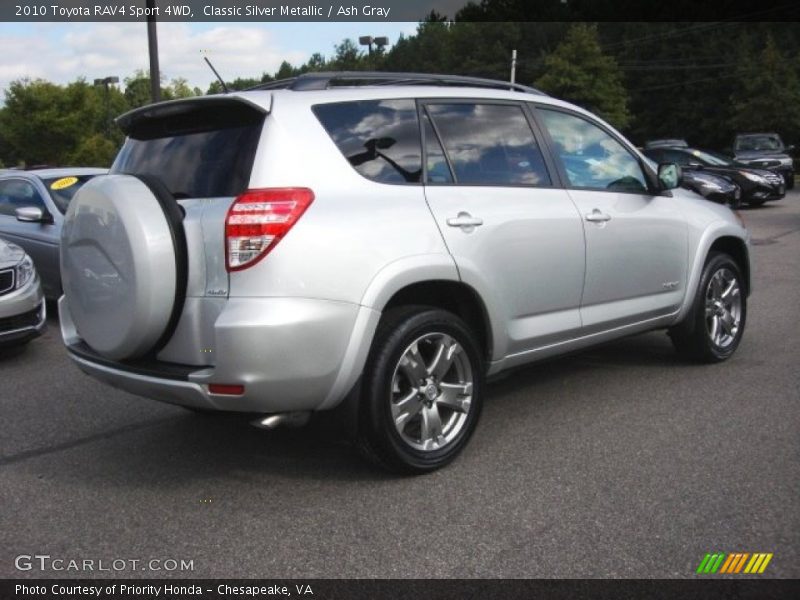Classic Silver Metallic / Ash Gray 2010 Toyota RAV4 Sport 4WD