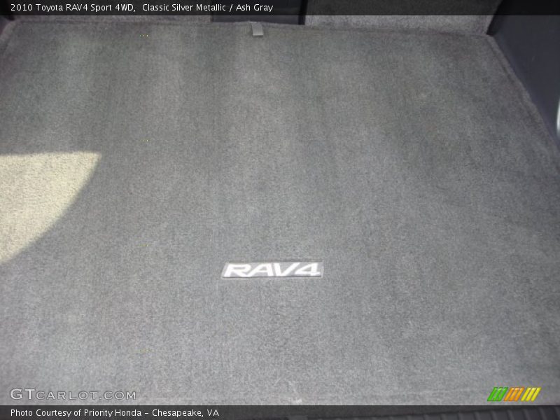 Classic Silver Metallic / Ash Gray 2010 Toyota RAV4 Sport 4WD