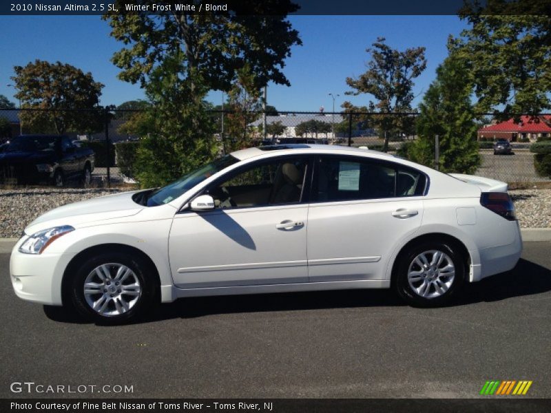 Winter Frost White / Blond 2010 Nissan Altima 2.5 SL