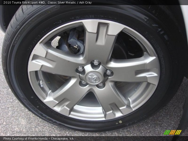 Classic Silver Metallic / Ash Gray 2010 Toyota RAV4 Sport 4WD