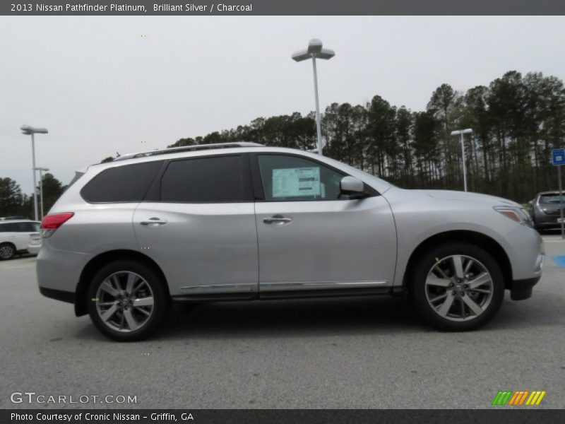 Brilliant Silver / Charcoal 2013 Nissan Pathfinder Platinum