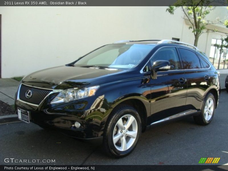 Obsidian Black / Black 2011 Lexus RX 350 AWD