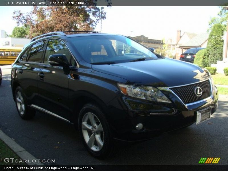 Obsidian Black / Black 2011 Lexus RX 350 AWD
