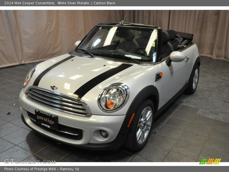 White Silver Metallic / Carbon Black 2014 Mini Cooper Convertible
