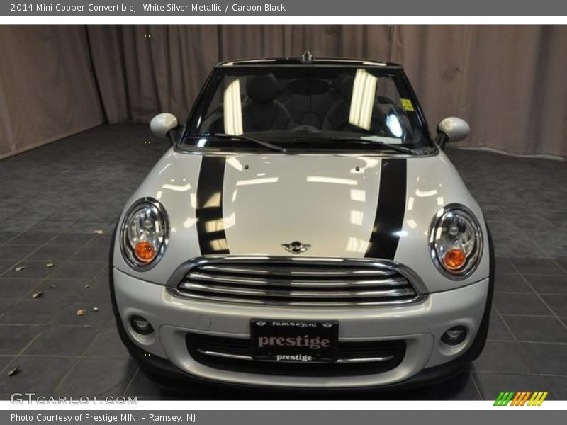 White Silver Metallic / Carbon Black 2014 Mini Cooper Convertible
