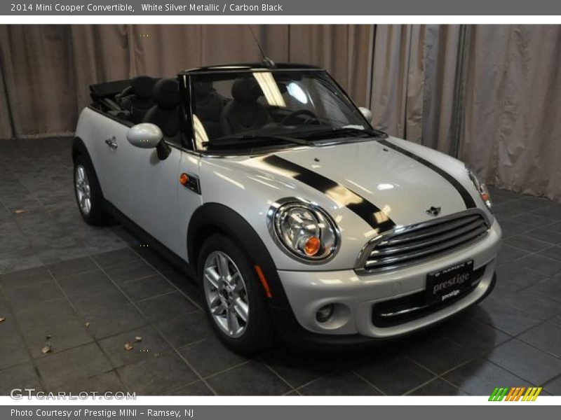 White Silver Metallic / Carbon Black 2014 Mini Cooper Convertible