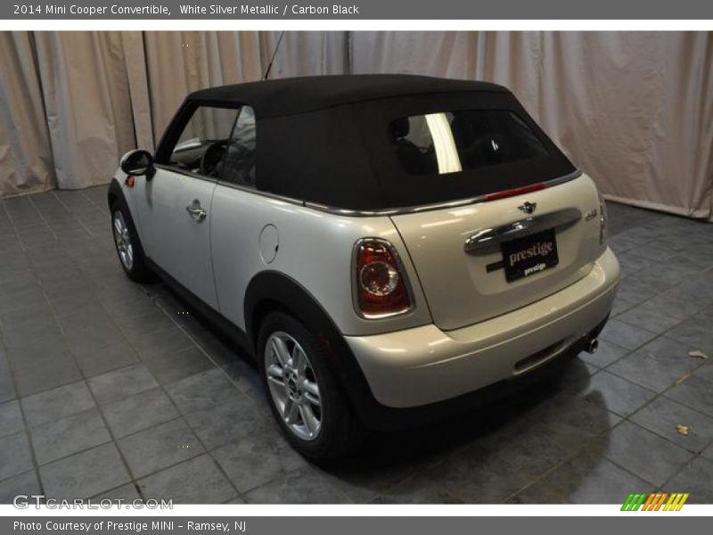 White Silver Metallic / Carbon Black 2014 Mini Cooper Convertible