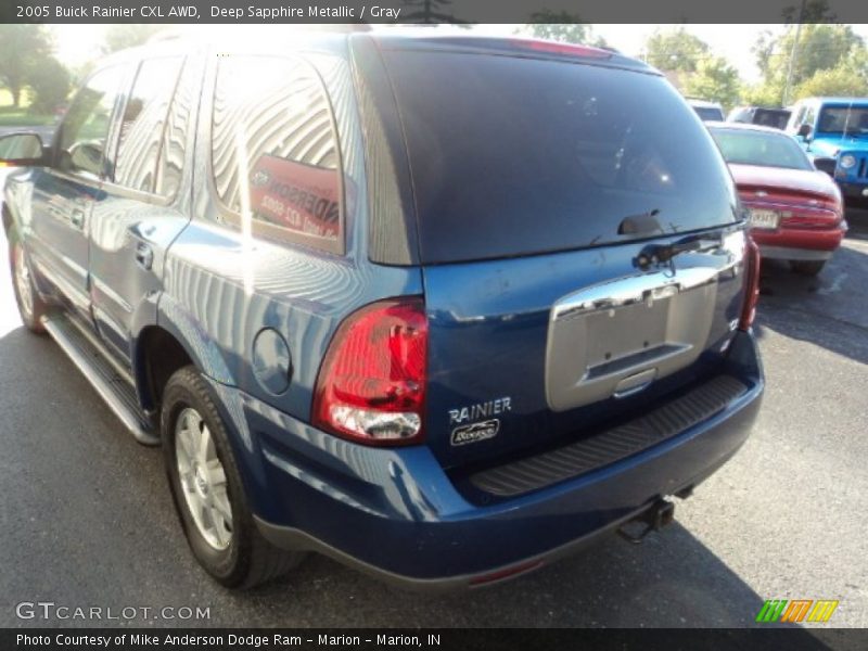 Deep Sapphire Metallic / Gray 2005 Buick Rainier CXL AWD