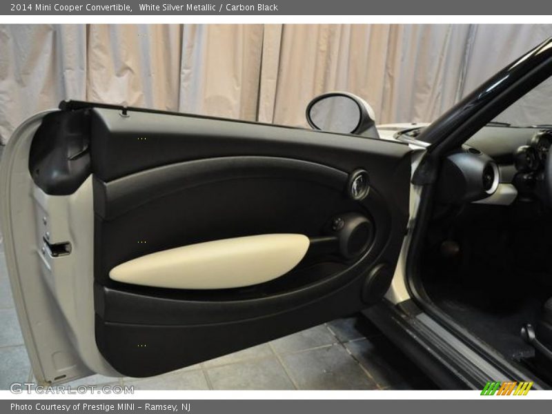 White Silver Metallic / Carbon Black 2014 Mini Cooper Convertible