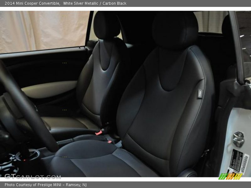 White Silver Metallic / Carbon Black 2014 Mini Cooper Convertible