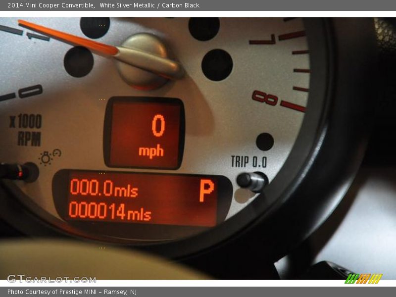 White Silver Metallic / Carbon Black 2014 Mini Cooper Convertible