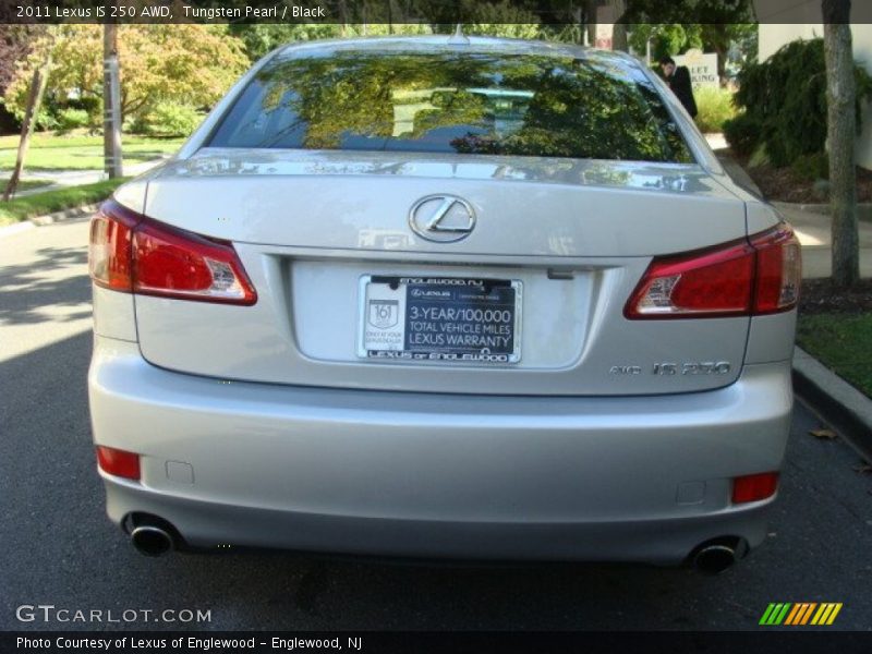 Tungsten Pearl / Black 2011 Lexus IS 250 AWD