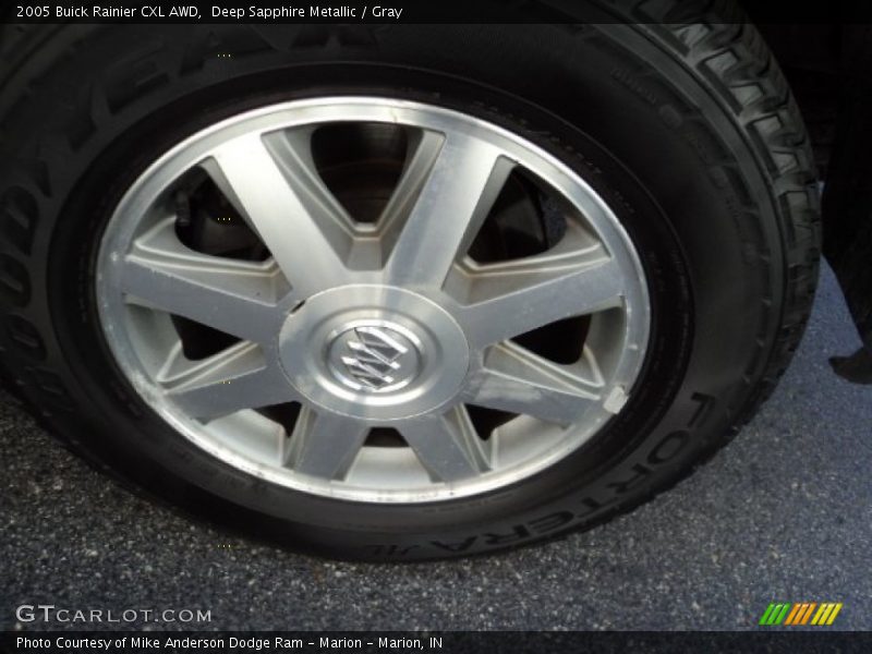 Deep Sapphire Metallic / Gray 2005 Buick Rainier CXL AWD