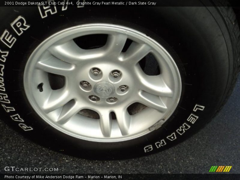 Graphite Gray Pearl Metallic / Dark Slate Gray 2001 Dodge Dakota SLT Club Cab 4x4
