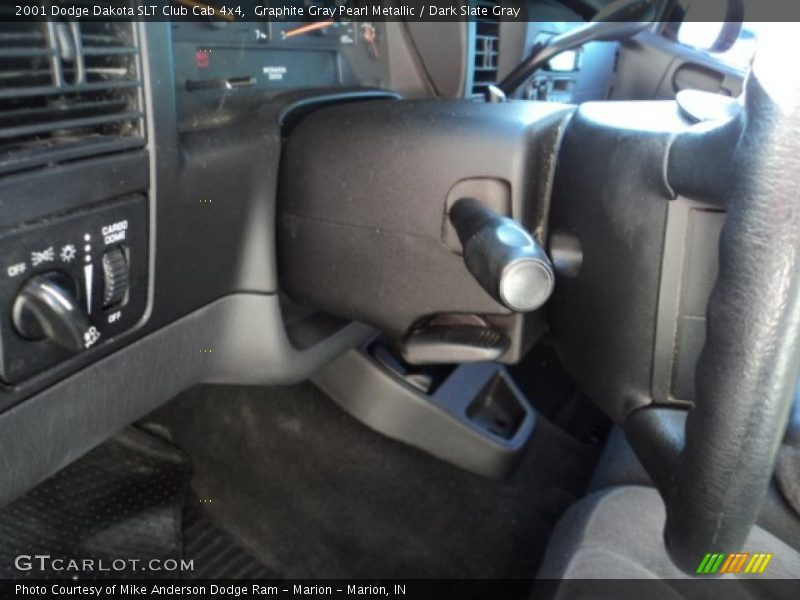 Graphite Gray Pearl Metallic / Dark Slate Gray 2001 Dodge Dakota SLT Club Cab 4x4