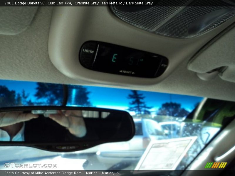 Graphite Gray Pearl Metallic / Dark Slate Gray 2001 Dodge Dakota SLT Club Cab 4x4