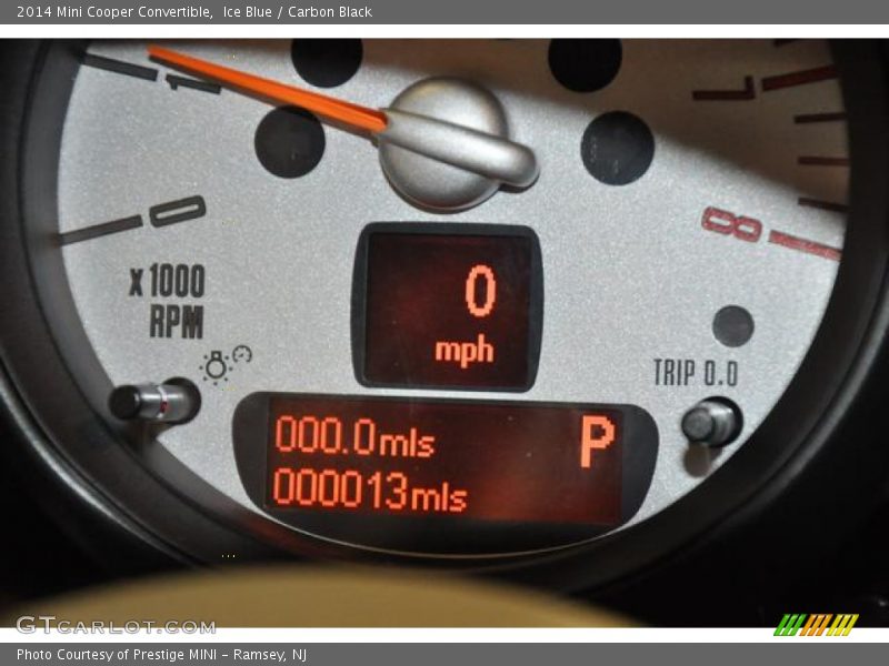 Ice Blue / Carbon Black 2014 Mini Cooper Convertible