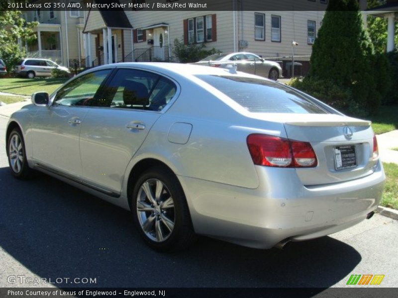 Mercury Silver Metallic / Black/Red Walnut 2011 Lexus GS 350 AWD