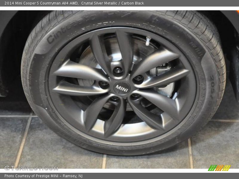Crystal Silver Metallic / Carbon Black 2014 Mini Cooper S Countryman All4 AWD