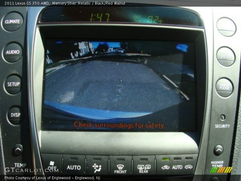 Mercury Silver Metallic / Black/Red Walnut 2011 Lexus GS 350 AWD