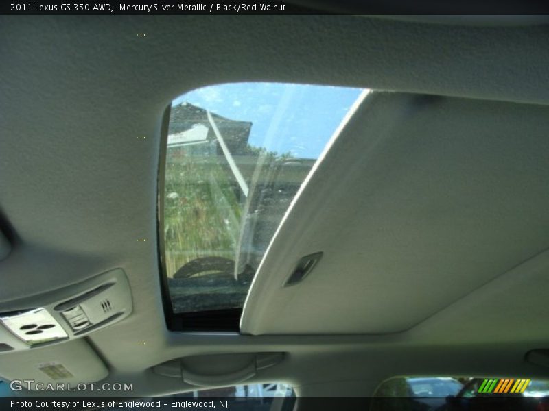 Mercury Silver Metallic / Black/Red Walnut 2011 Lexus GS 350 AWD